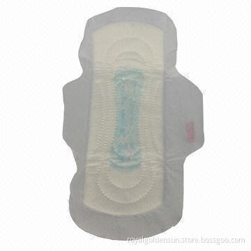 250mm sanitary napkins with embossing and printed silicone paper